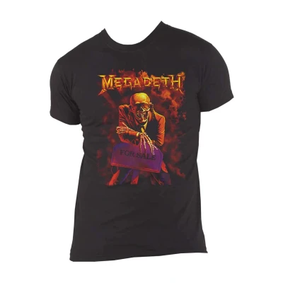 Image of Megadeth T Shirt Peace Sells Band Logo Official Mens Black L