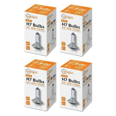 Image of 10 x Eurolec H7 499 Halogen Car Headlamp Headlight Bulb 477 12v 55w PX26d