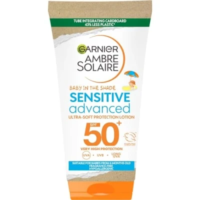 Image of Garnier Ambre Solaire Baby in the Shade Ultra Soft Sun Cream SPF50 50ml, Travel friendly
