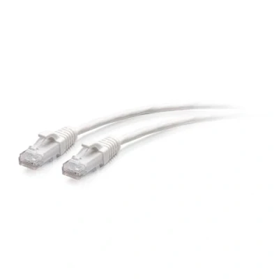Image of C2G 4.5M (15Foot) CAT6A Extra Flexible Slim Ethernet Cable, Ideal for use with Router, Modem, Internet,Wifi boxes, Xbox, PS5, Smart TV, SKY Q, IP Camera. Delivering Ultra Fast Internet Speeds. WHITE