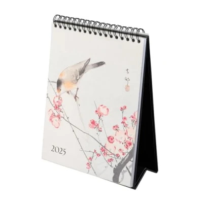 Image of Kokonote Desk Calendar 2025 Zen Blossom 7.9 x 5.9 inches 20 15 cm 12 Month Planner, Desktop Japanese 2025,