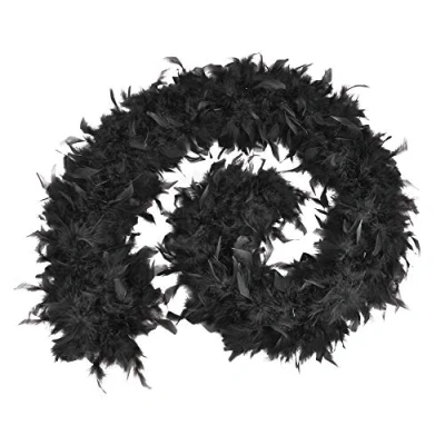 Image of Bristol Novelty BA1670 Dress up Accessory Feather Boa For Women 1 Piece Black ‎31 cm x 27 5 cm, One Size
