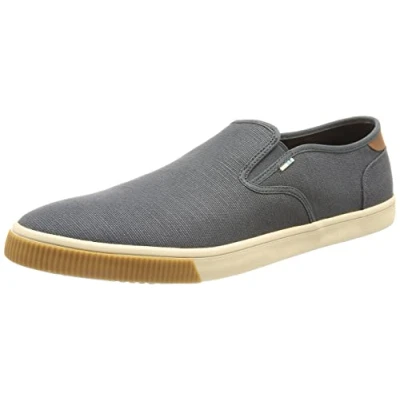 Image of TOMS MEN BAJA Dark Slate Heritage Canvas UK6
