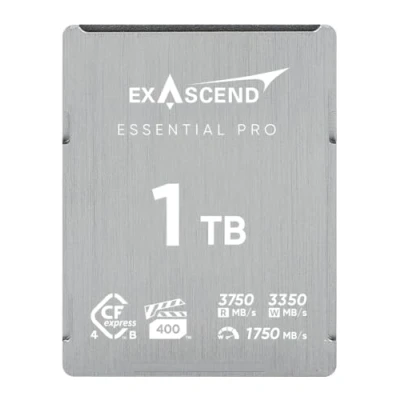 Image of Exascend Essential Pro Tough 1TB CFexpress 4.0 Type B Memory Card 3150MB/s Write Speed 3750MB/s Read Speed, VPG400 Certified Flawless 8K &amp; 12K Video Capture at 120fps