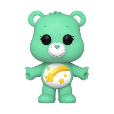 Image of Funko POP! Animation: CB40 Wish True Heart Bear Flocked CH Care Bears Collectable Vinyl Figure Gift Idea Official Merchandise Toys for Kids &amp; Adults TV Fans