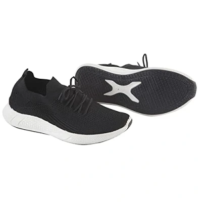 Image of Easylife Airflow Slip On Womens Trainers, Breathable Trainers Women, Lightweight Shoes Ladies Fully Guaranteed Black Size 6