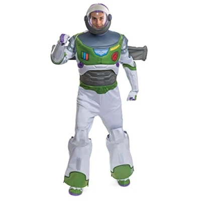 Image of DISGUISE Lightyear Adult Premium Buzz Fancy Dress Costume Medium