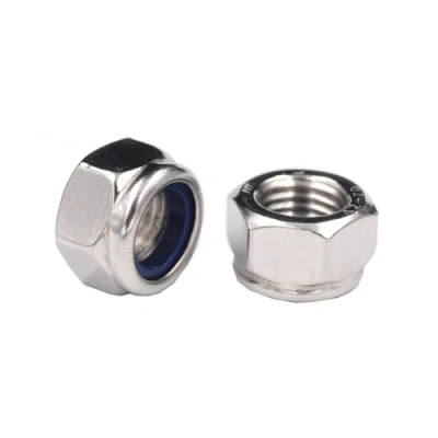 Image of Yesmin 12 PCS M6 Hex Nuts,Stainless Steel Lock Nuts,Nylon Insert Nuts,Self Locking Nuts For Bolts and Screws