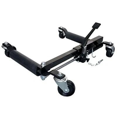 Image of Hilka 82901200 Hydraulic Wheel Dollies,Black, Silver