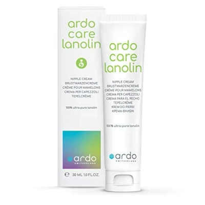 Image of ARDO Care Lanolin Nipple Cream 30ml. Medical Grade Breastfeeding Balm For Sore, Cracked Nipples. Made With 100% Ultra Pure Lanolin. Rapid Relief Breast Nipplecream Nursing. (1 x 30ml)