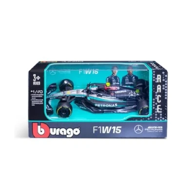 Image of Mercedes AMG W15 Hamilton F1 2024 1:43 Scale Model by Bburago