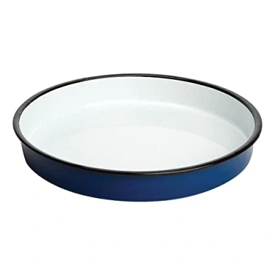 Image of Olympia Enamel Round Serving Tray Made of Steel Dishwasher Safe 45x320mm