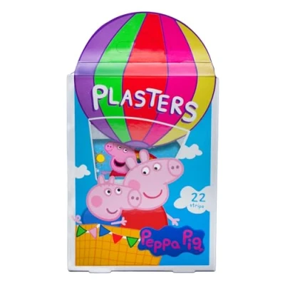 Image of Peppa Pig Plasters for kids x22 Strips 4 Sizes Latex Free Hypoallergenic Wash proof Breathable CE Certified Made by Jellyworks