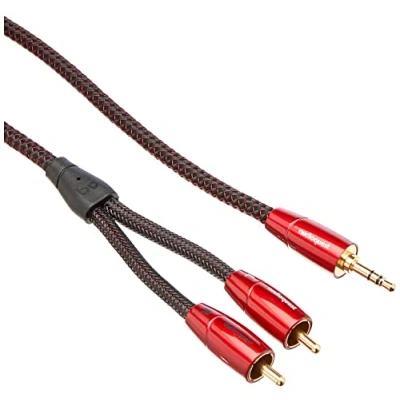 Image of AudioQuest Golden Gate Audio Connection Cable 3.5 mm Gold Plated, 2 outputs RCA, 1 m