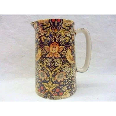 Image of Heron Cross Pottery William Morris birds tapestry design 1 pint jug