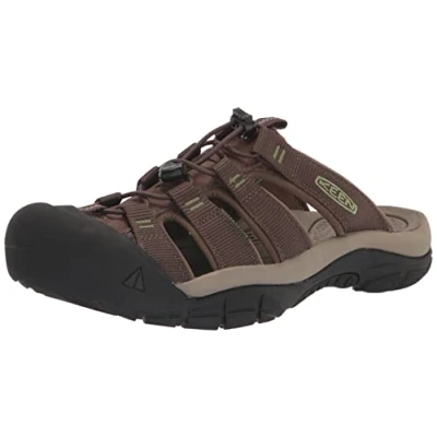 Image of KEEN Men&#039;s Newport Closed Toe Slip on Slide Sandals, Canteen/Campsite, 7 UK