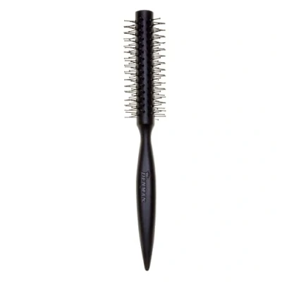 Image of Denman Curling Vented Barrel Round Hair Brush with Nylon Bristles for Fast Drying, Volume and Creating Movement in the Hair, Black, D73