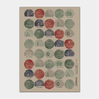 Image of East of India Christmas hand drawn stickers sheet 40