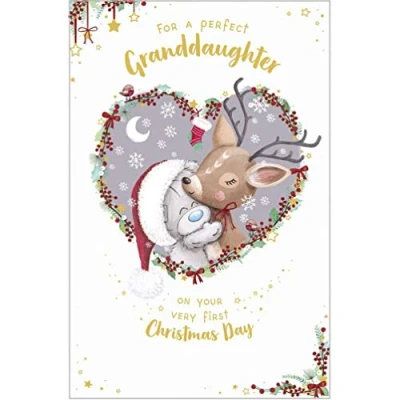 Image of Me To You Bear Perfect Granddaughter Christmas Card