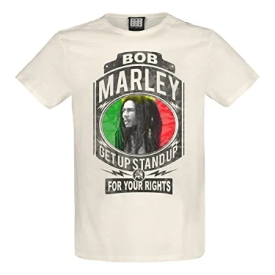 Image of Amplified Bob Marley Fight for Your Rights Vintage White T Shirt (XX)