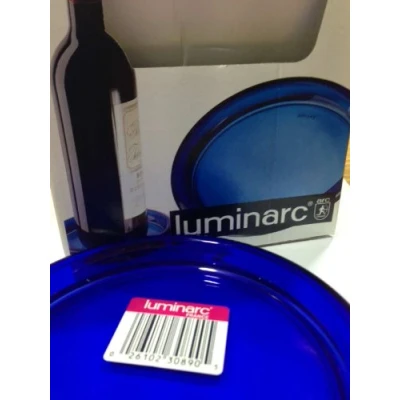 Image of Luminarc Cocoon Clear Blue Coaster 13.5cm (Boxed Pack of 6)