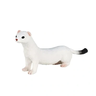Image of MOJO Ermine Hand Painted Toy Figure Woodland Collection True to Life &amp; Highly Detailed Designed in UK