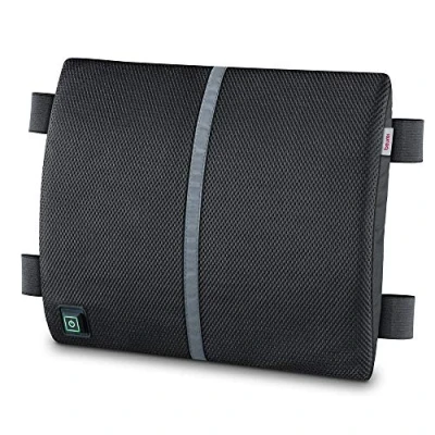 Image of Beurer HK70 Heated Lumbar support Cushion Back with heat function 3 temperature settings Rapid warm up Suitable for use at your desk or in the car