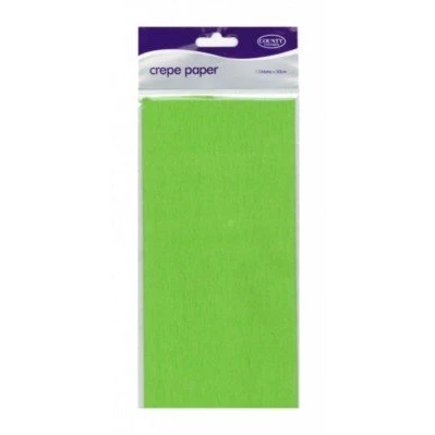 Image of Crepe Paper Light Green 1.5M x 50cm County