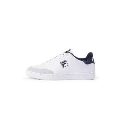 Image of Fila Courtbay Trainers, Women&#039;s, Size: 6.5, White/navy Pu