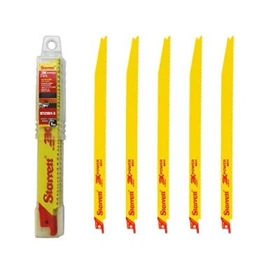 Image of Starrett Bi Metal King Cut Heavy Duty Extra Deep Reciprocating Saw Blade 300mm (12 inch) Pack of 5