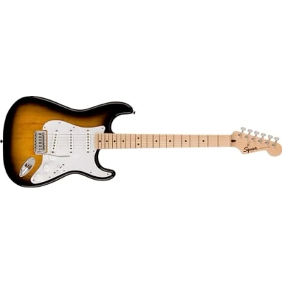 Image of Fender Squier Mini Stratocaster, Electric Guitar, 2 Colour Sunburst, Ideal for Beginners