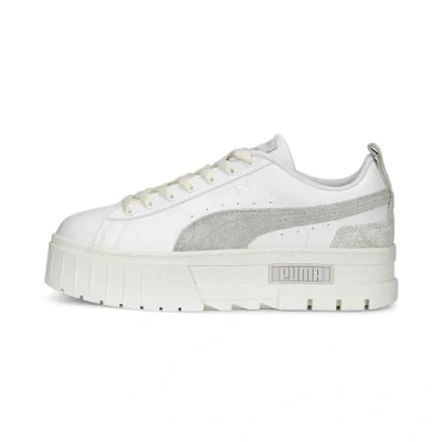 Image of Puma Womens Mayze Thrifted Trainers White Size UK 4.5