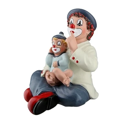 Image of Gildeclown Gilde Decorative Figure Clown Silentium Gifts for Women Men Lucky Charm Talisman Courage Multicoloured Height 9 cm
