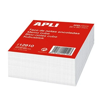 Image of APLI Glued Note Cue 80 x mm White