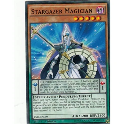 Image of YuGiOh YS16 EN009 Stargazer Magician 1st Edition Common Card (Yuya)