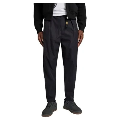 Image of G STAR RAW Men&#039;s Pleated Chino Belt Relaxed, black (dk D24303 D517 6484), 28W / 32L