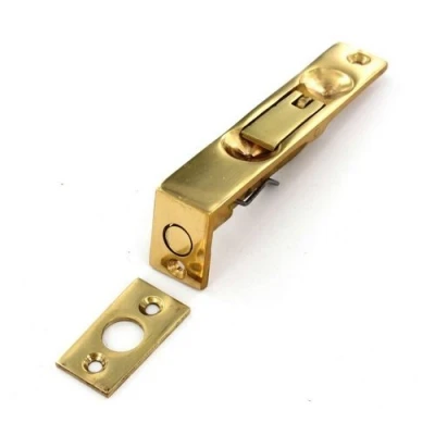 Image of Lever Action Flush Bolt 450mm x 19mm (18 inch) Polished Brass Gold