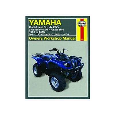 Image of Yamaha Kodiak &amp; Grizzly ATVs (93 05) Haynes Repair Manual (Paperback)