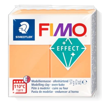 Image of STAEDTLER 8010 401 FIMO Effect Oven Hardening Polymer Modelling Clay Neon Orange (57g)