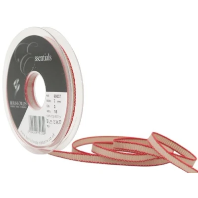 Image of Berisfords 7 mm Hopsack Ribbon, Red