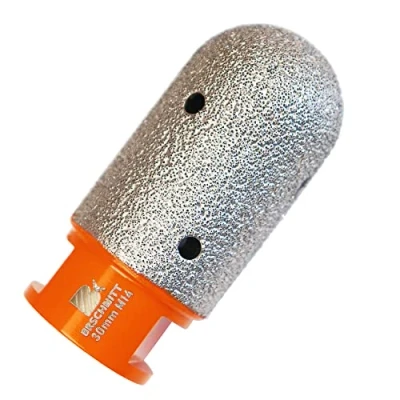 Image of Diamond Finger Milling Bits,BRSCHNITT 30mm Dry Core Drill Bit with M14 thread for Enlarging Shaping Existing Holes of Porcelain Tile Ceramic Marble Granite Countertop