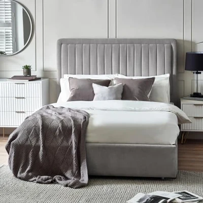 Image of Julian Bowen Savannah King Bed 150Cm Grey