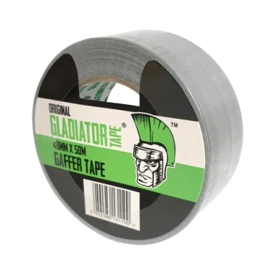 Image of (6 pack) Gladiator® Silver Premium Heavy Duty Duct Cloth Waterproof Gaffer Gaffa Tape 48MM X 50M