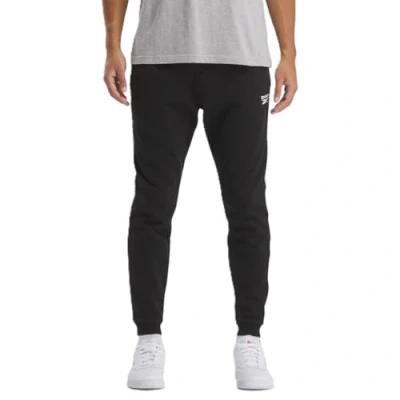 Image of Reebok Identity Small LOGO Jogger Tracksuit bottoms, Men&#039;s, Size: XL, Black