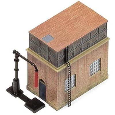 Image of Hornby R8003 OO Gauge Water Tower Model Railway Accessories, Miniature Diorama Scenery for Train Sets Lifelike Scale 1:76