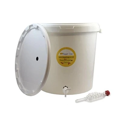 Image of 33 Litre Fermentation Vessel/Bucket/Bin with tap + airlock
