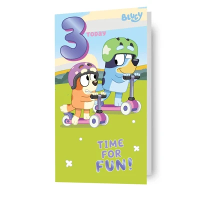 Image of Danilo Promotions Age 3 Birthday Card, Official, Happy, BL005, Multi