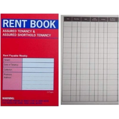 Image of Rent Book Assured Tenancy &amp; Shorthold Pocket Size 16 Page C237
