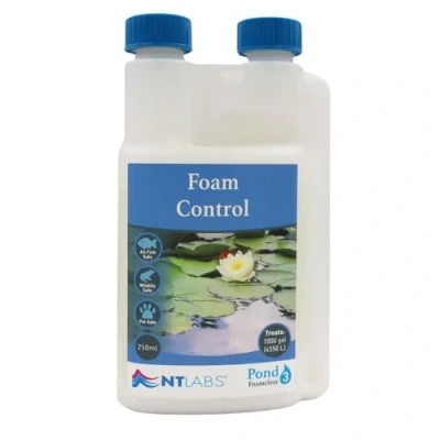 Image of NT Labs Pond Foamclear, Foam Control Water Treatment, Breaks Down Froth, Controls Excess Protein in Water, Helps Maintain the Correct pH (250 ml)