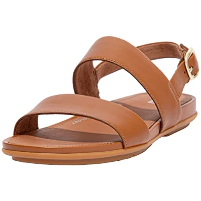 Image of Gracie Leather Women&#039;s Back Strap Sandals